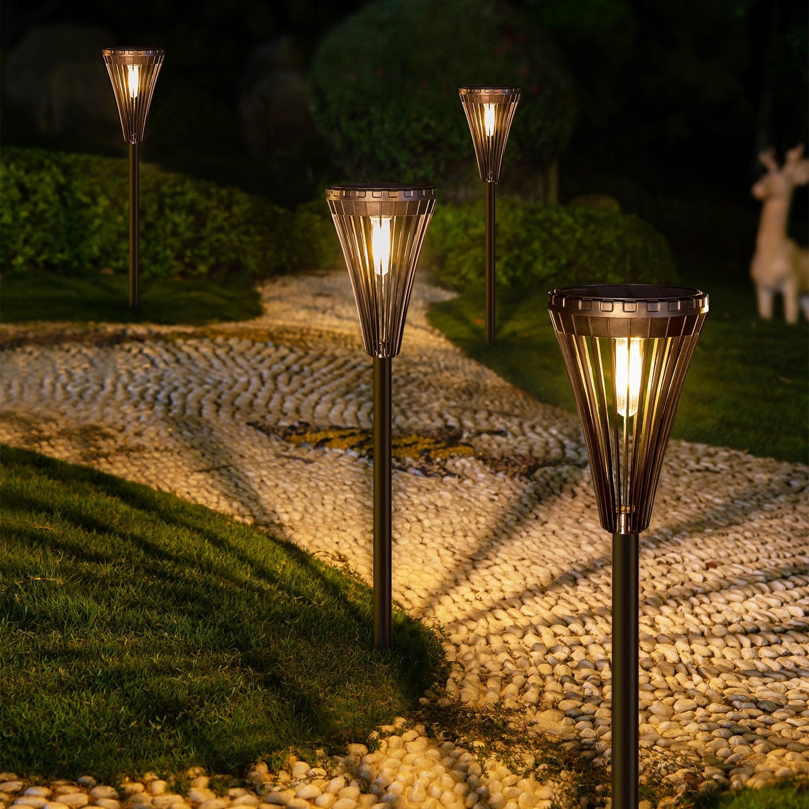 Sunny Energy Solution Solar Garden Light with amazing warm yellow light - HM029