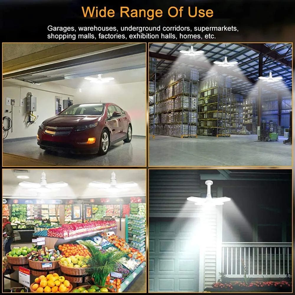 Sunny Energy Solution Remote Control Fan Foldable Led Light Bulb -White Light