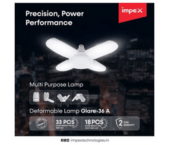 Sunny Energy Solution Remote Control Fan Foldable Led Light Bulb -White Light