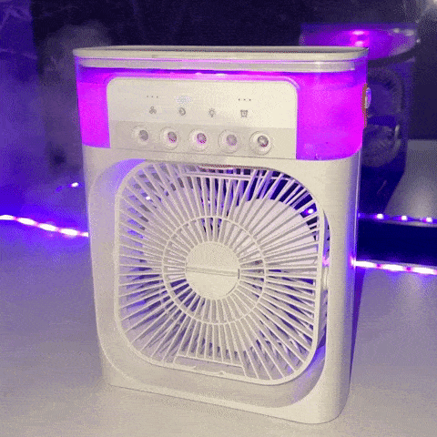 Sunny Energy Solution PORTABLE AIR CONDITIONER with DC FAN 🌬️💧— Creates a refreshing mist and doubles as a humidifier, keeping your environment cool and comfortable wherever you go.