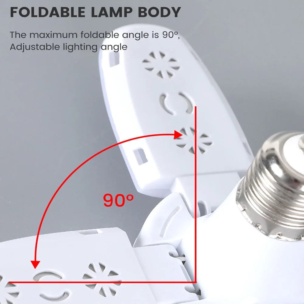 Sunny Energy Solution Remote Control Fan Foldable Led Light Bulb -White Light