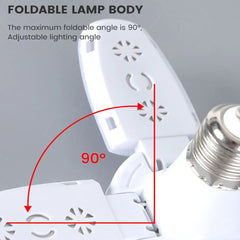 Sunny Energy Solution Remote Control Fan Foldable Led Light Bulb -White Light