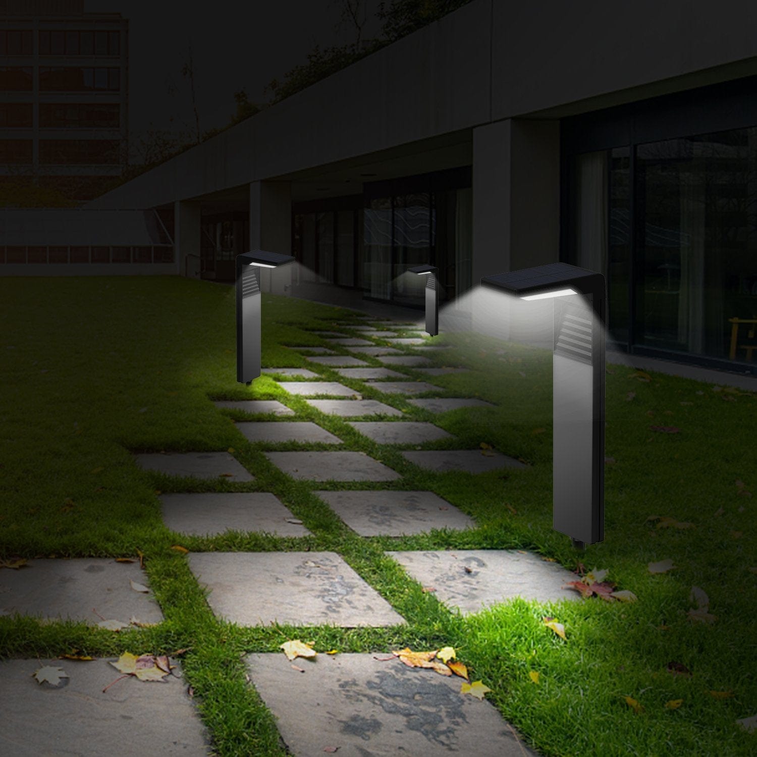 Sunny Energy Solution Premium Outdoor Solar Garden Lights - White Light