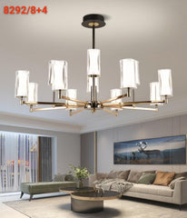 Aurelia Grande 12-Light Brass & Glass Chandelier