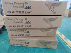 300W Solar Street Light – Aluminum Body with Separate Solar Panel & Complete Installation Kit