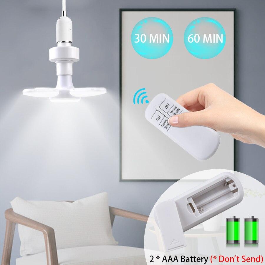 Sunny Energy Solution Remote Control Fan Foldable Led Light Bulb -White Light