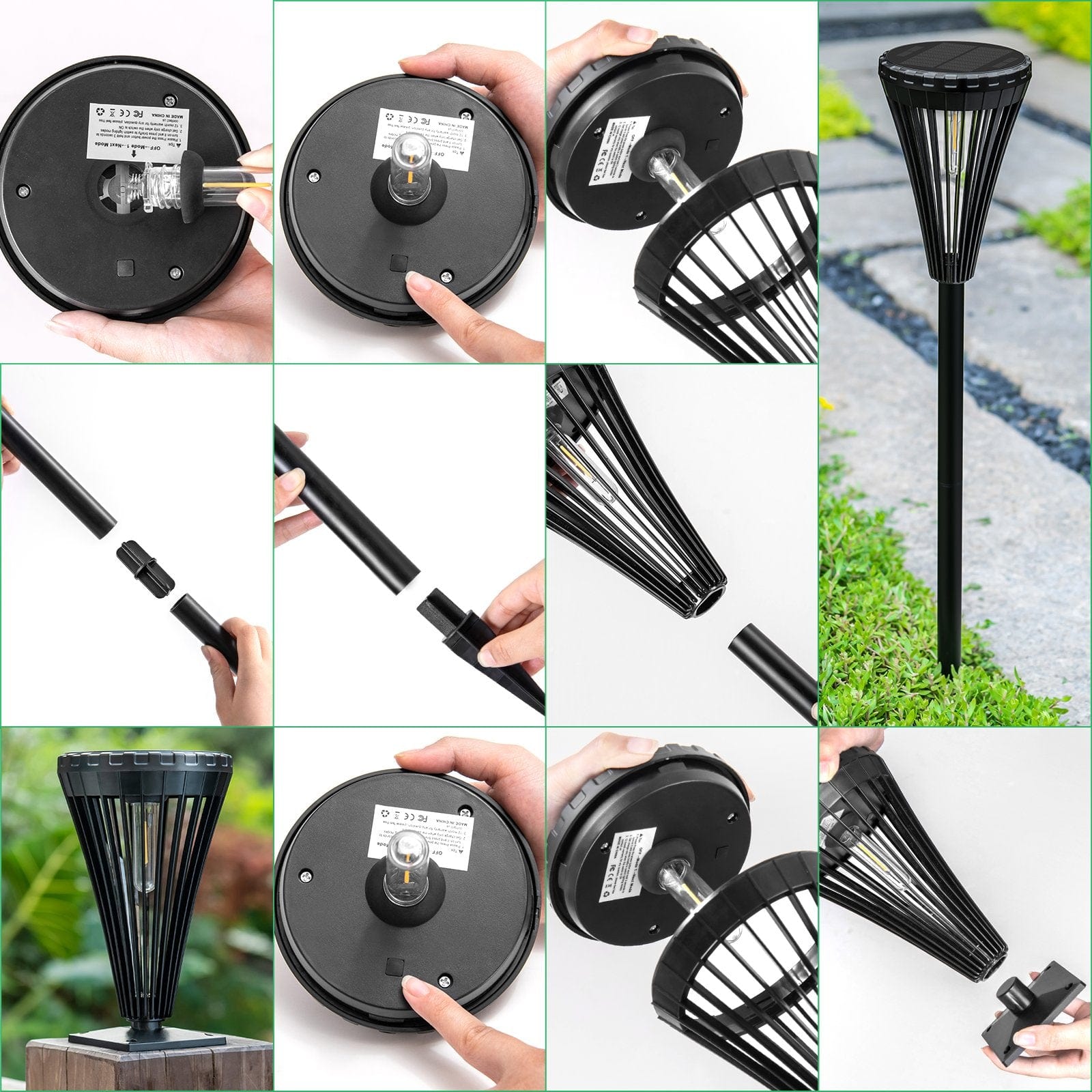 Sunny Energy Solution Solar Garden Light with amazing warm yellow light - HM029