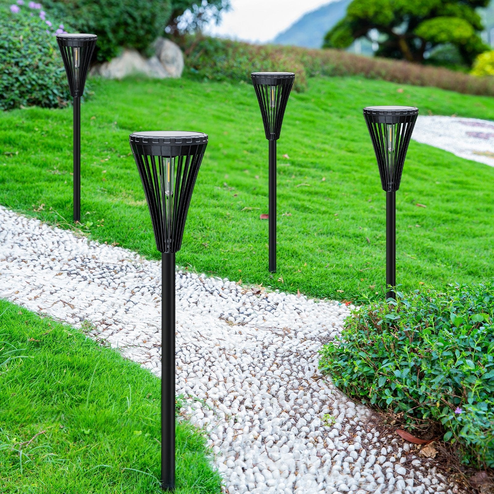 Sunny Energy Solution Solar Garden Light with amazing warm yellow light  - HM029