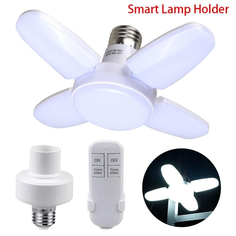 Sunny Energy Solution Remote Control  Fan Foldable Led Light Bulb -White Light