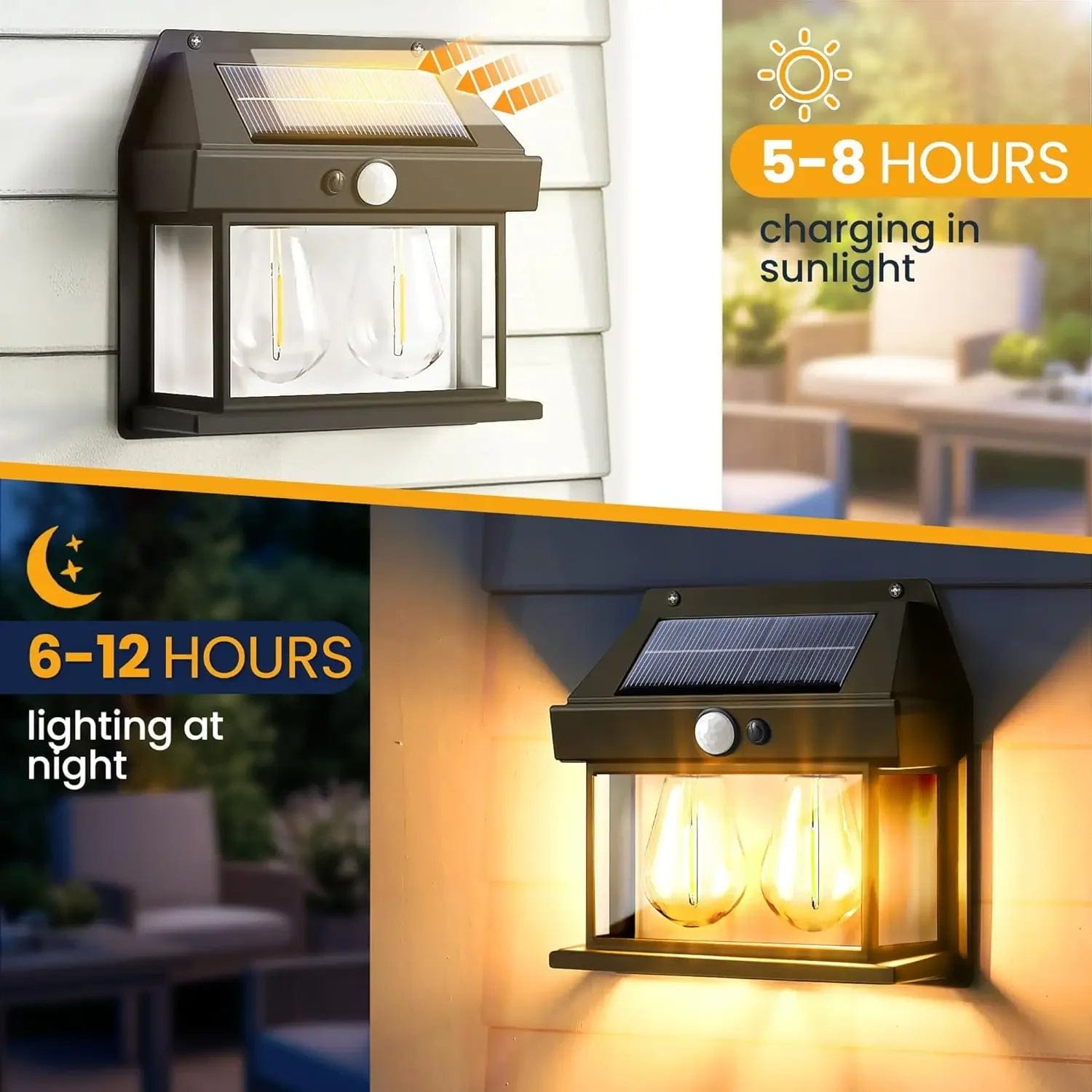 Sunny Energy Solution Solar Wall Lights (Double with sensor)