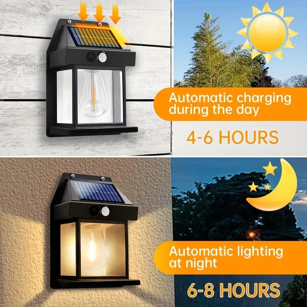 Sunny Energy Solution 1W Solar Power Motion Sensor Wall Lamp💡