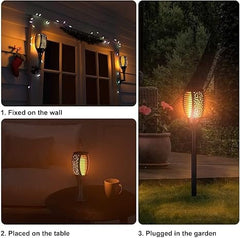 Sunny Energy Solution Solar Fire Light with flame effect for your Garden night view - HM823