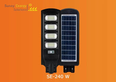 Sunny Energy Solution Solar Street Light 240W (4 Heads) for Streets, Farms, and Homes with remote