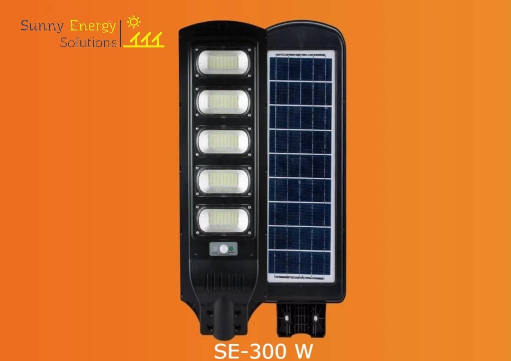 Sunny Energy Solution Solar Street Light 300W (5 Heads) with remote auto on and off