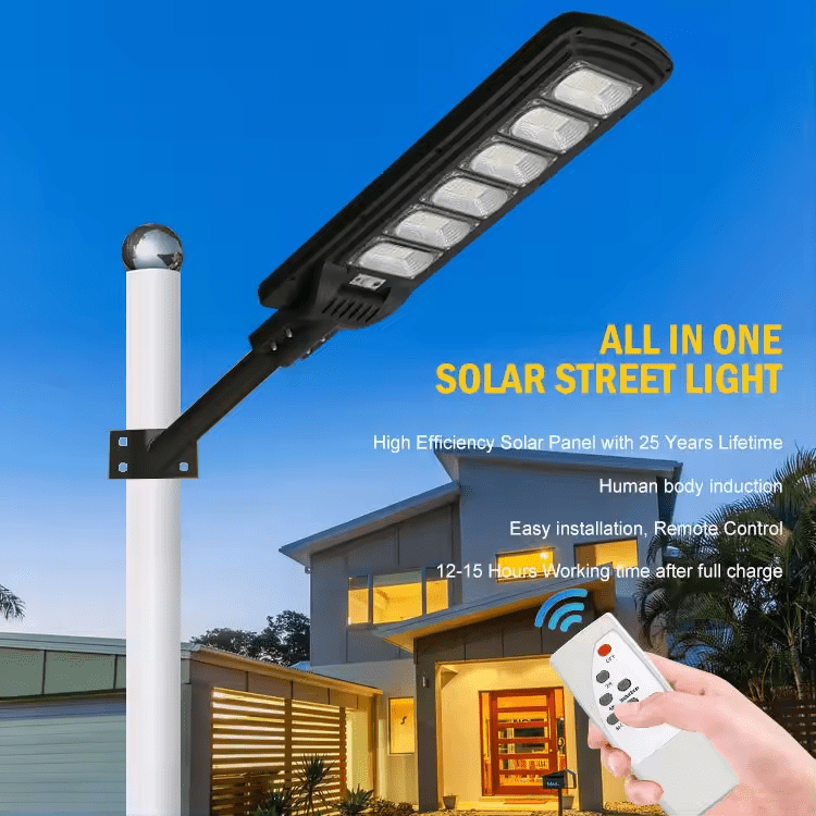 Sunny Energy Solution Solar Street Light 300W (5 Heads) with remote auto on and off