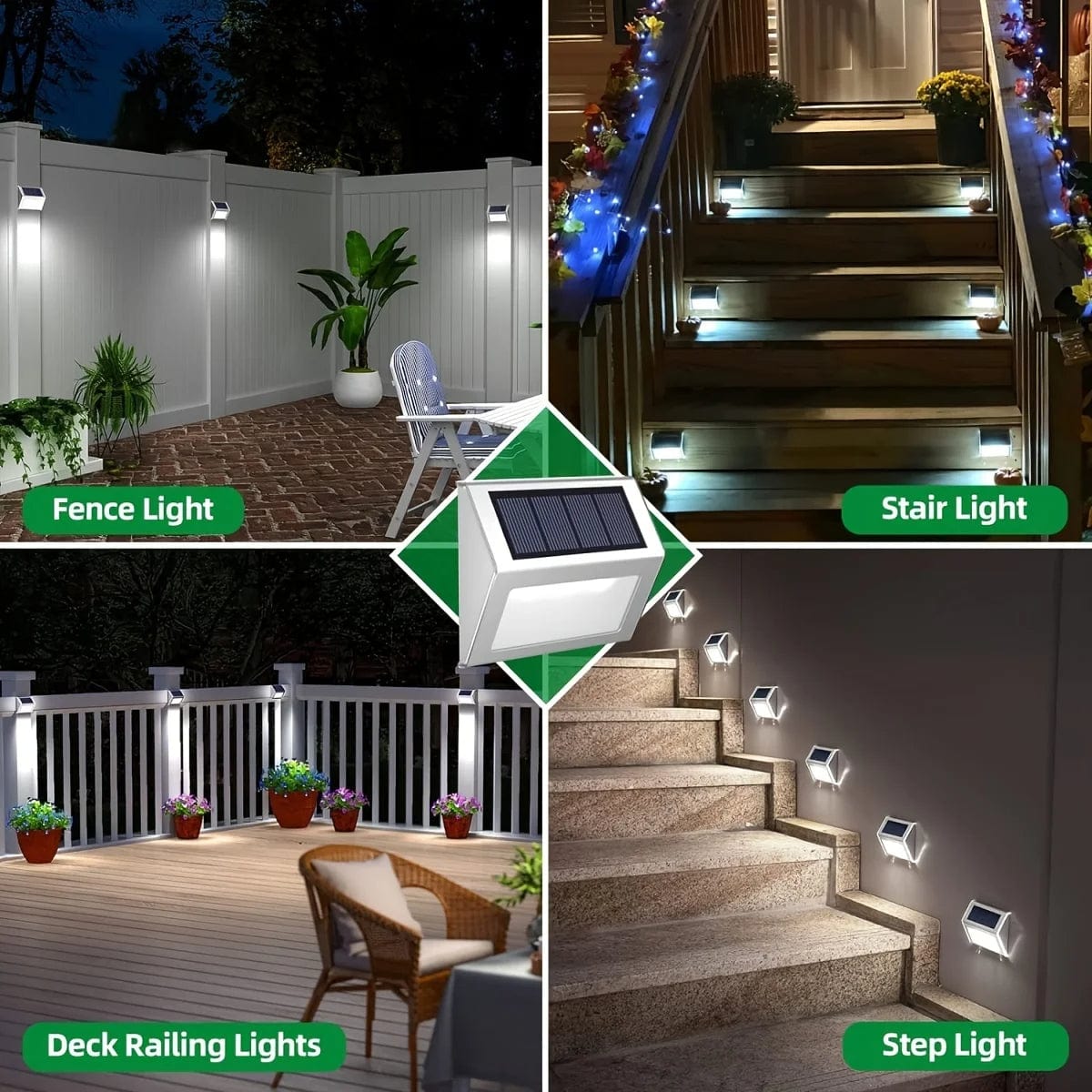 Sunny Energy Solution Solar Step and Wall Light- HM-SL3-9LED